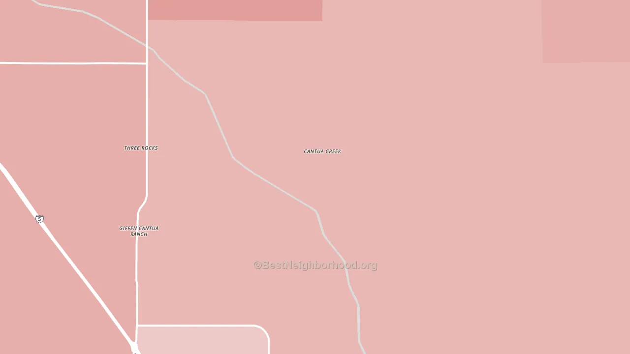 Cantua Creek, CA block-group political-lean map
