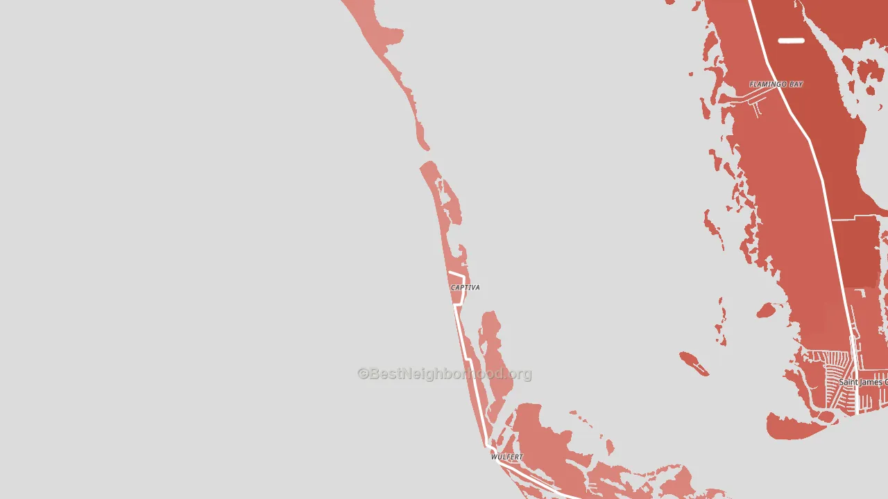Captiva, FL block-group political-lean map
