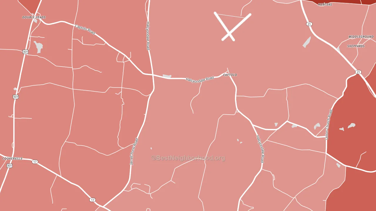 Captolo, GA block-group political-lean map
