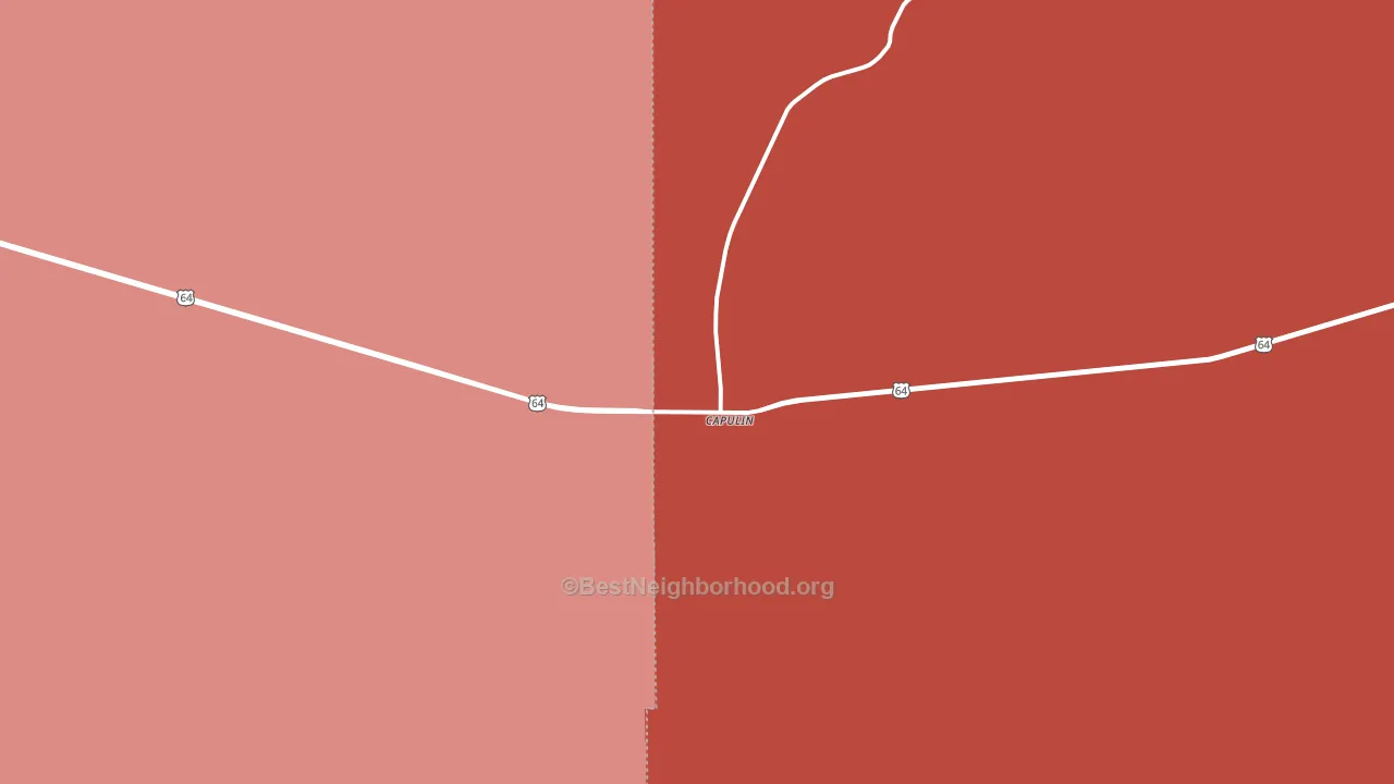 Capulin, NM block-group political-lean map