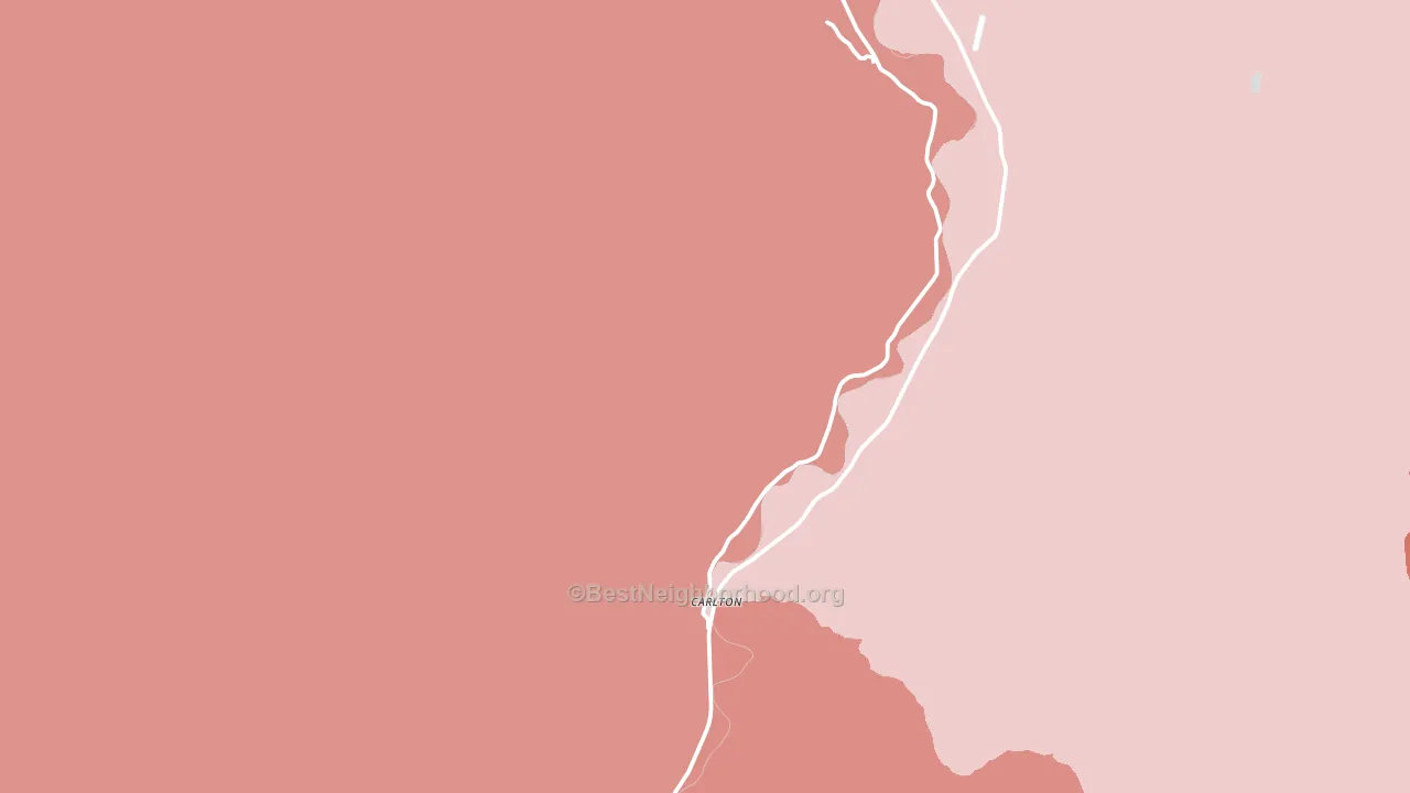 Carlton, WA block-group political-lean map