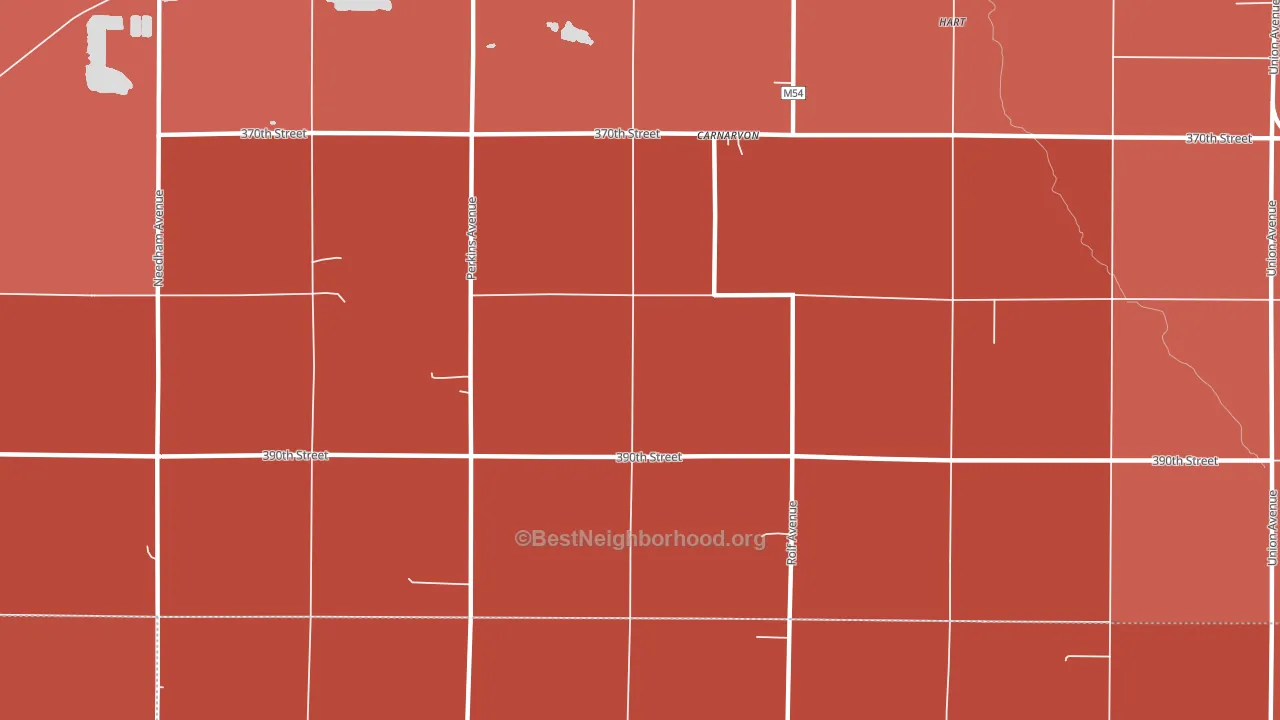 Carnarvon, IA block-group political-lean map