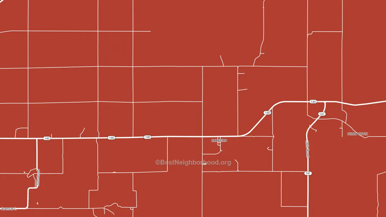Carneiro, KS block-group political-lean map
