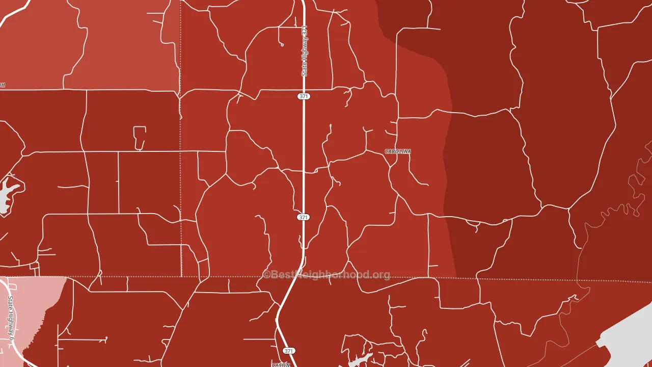Carolina, MS block-group political-lean map