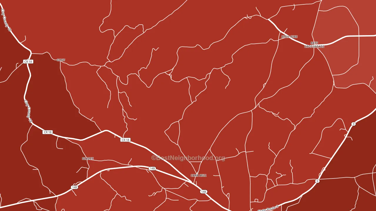 Carr Mill, AL block-group political-lean map