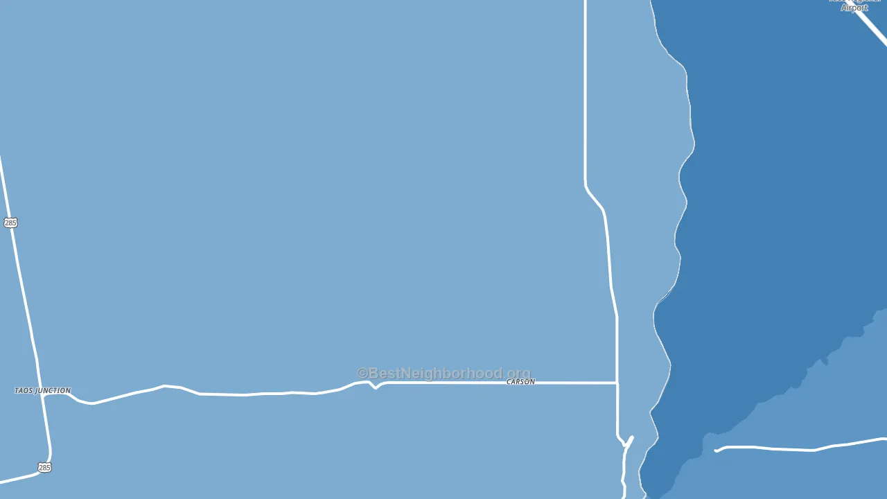Carson, NM block-group political-lean map