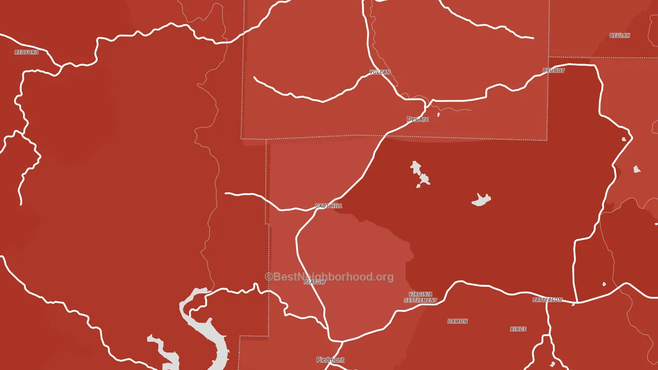 Cascade, MO block-group political-lean map