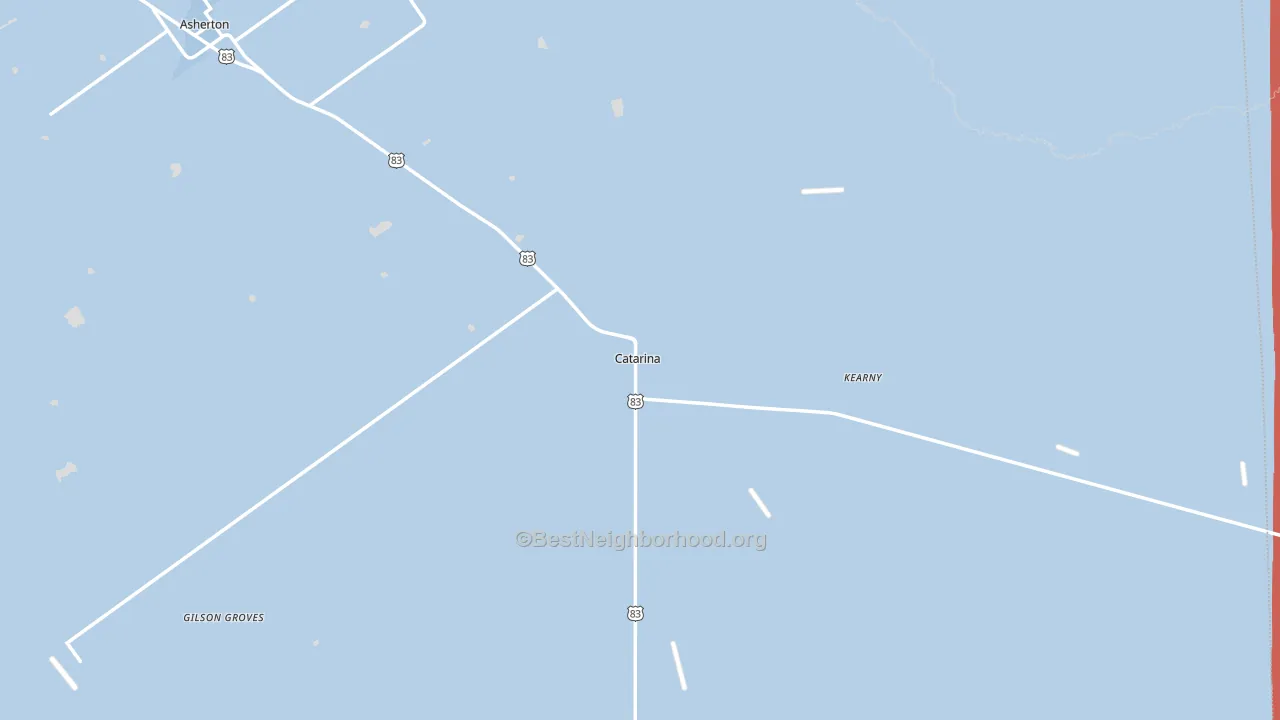 Catarina, TX block-group political-lean map
