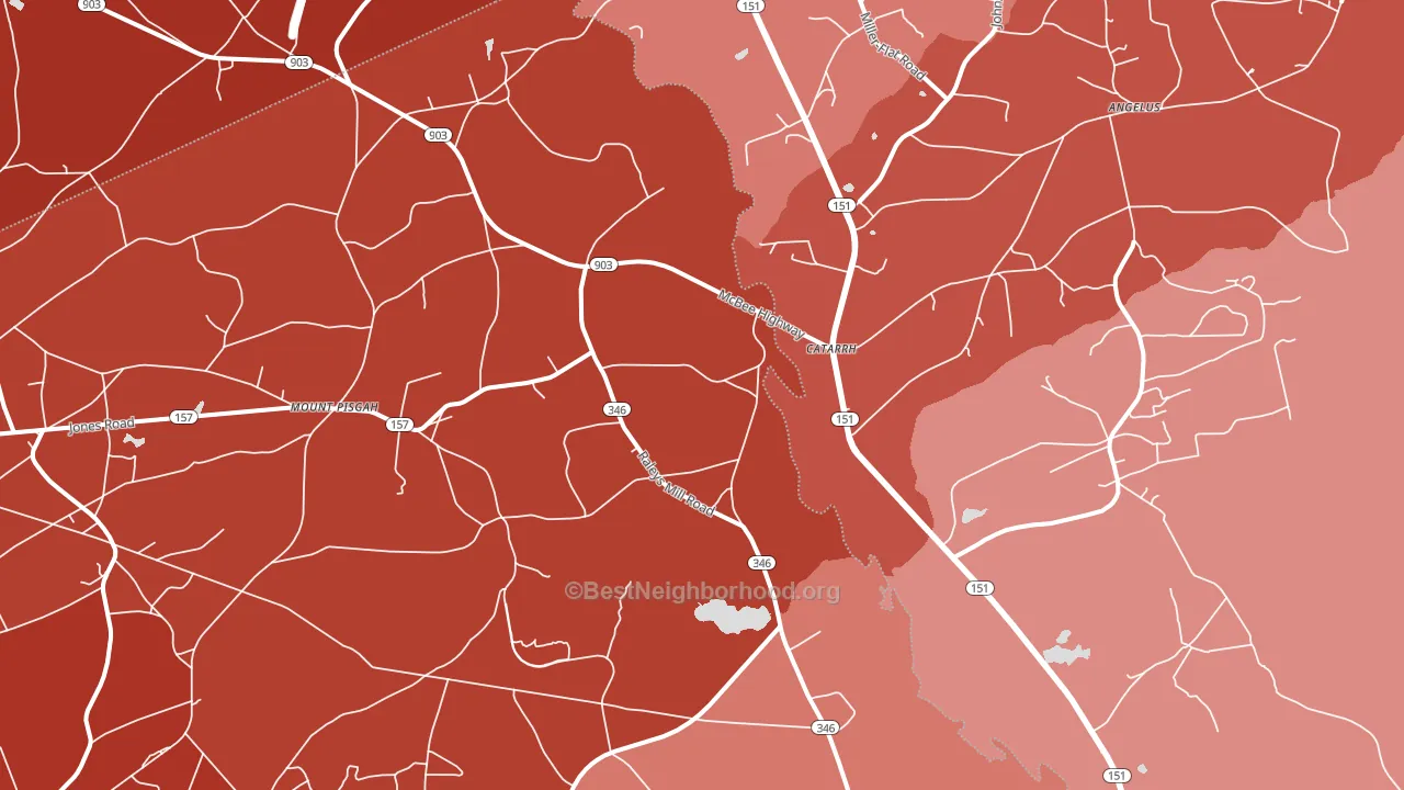 Catarrh, SC block-group political-lean map