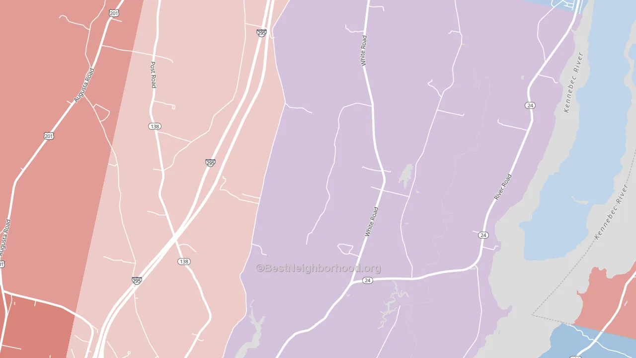 Cathance, ME block-group political-lean map