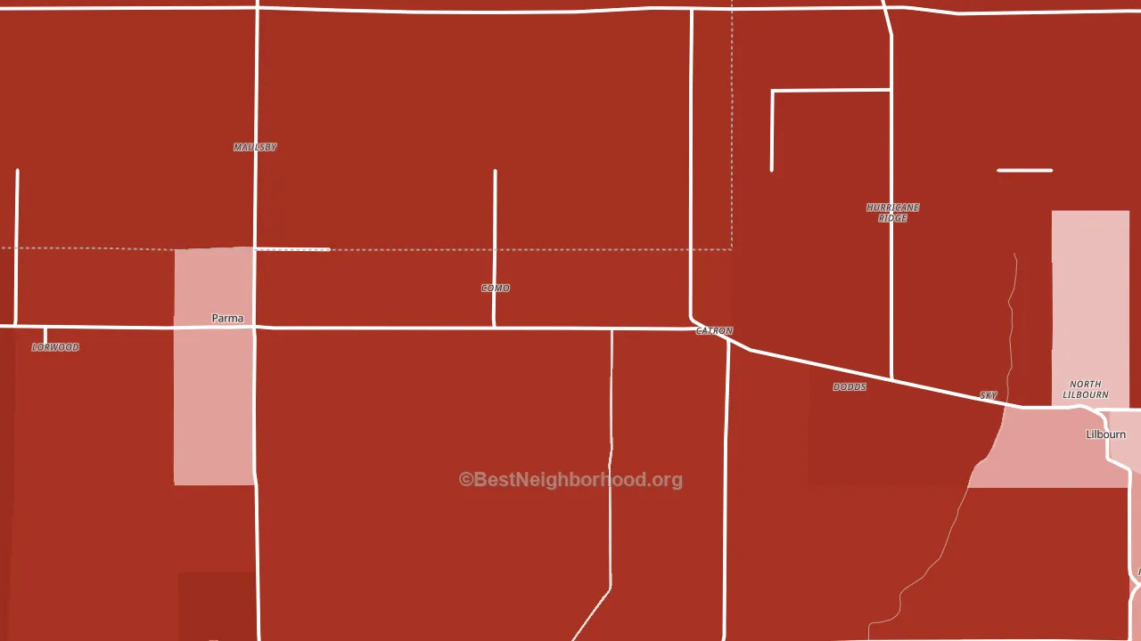 Catron, MO block-group political-lean map