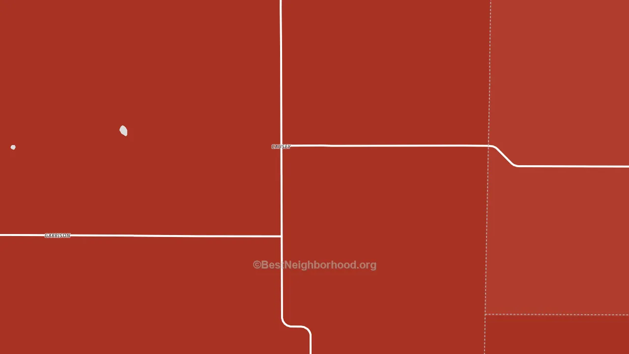 Causey, NM block-group political-lean map