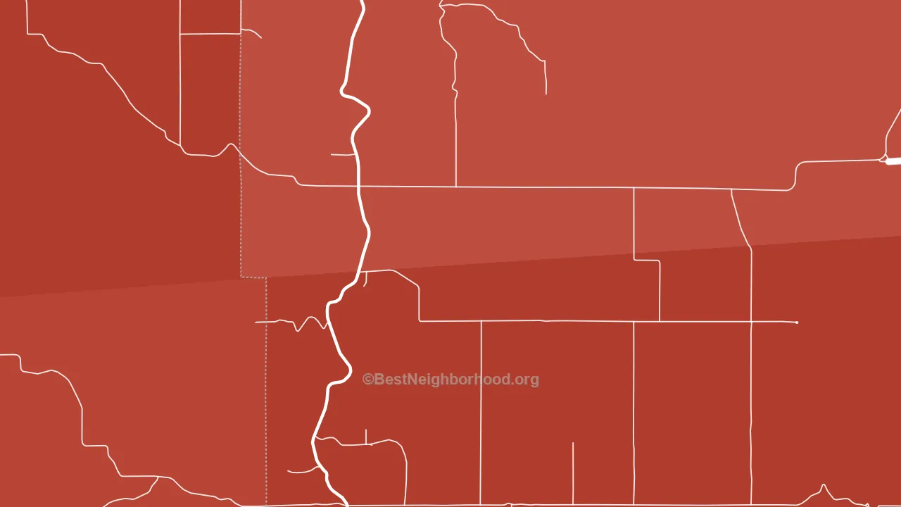 Cavendish, ID block-group political-lean map