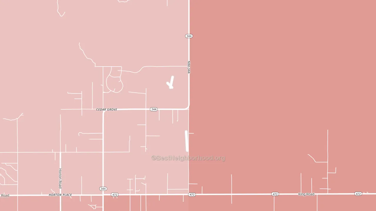 Cedar Grove, NM block-group political-lean map