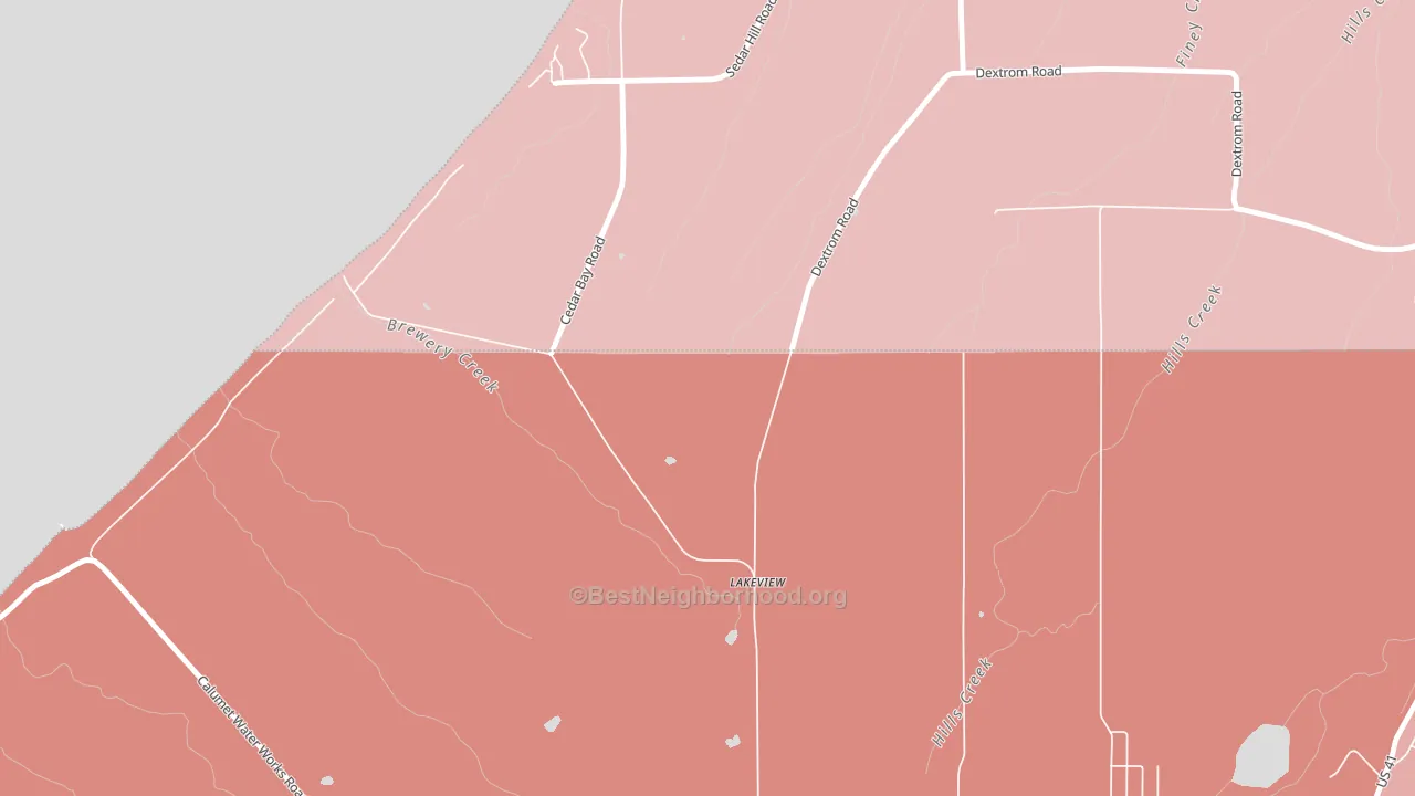 Centennial Heights, MI block-group political-lean map