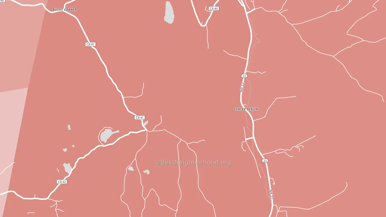 Center Berlin, NY block-group political-lean map