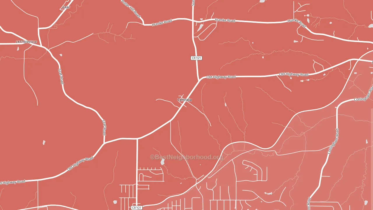 Centralia, IA block-group political-lean map