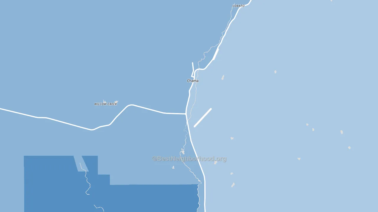 Chama, NM block-group political-lean map