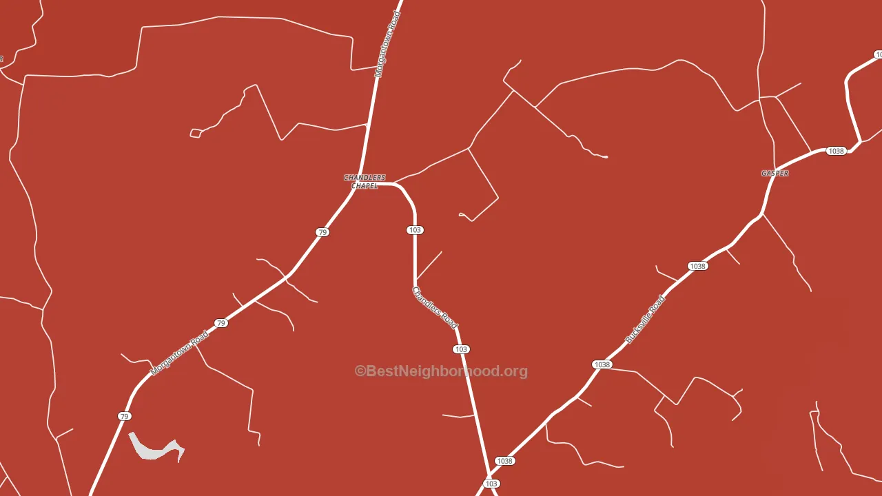 Chandlers Chapel, KY block-group political-lean map