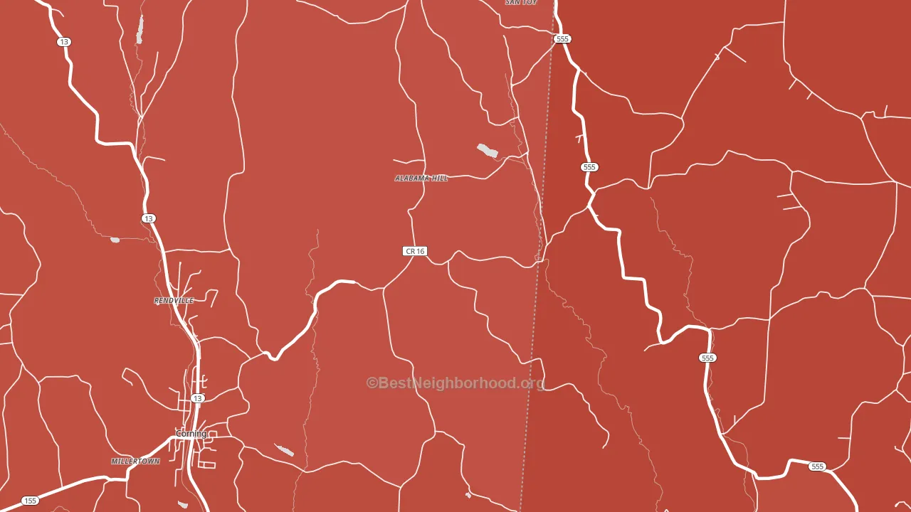 Chapel Hill, OH block-group political-lean map