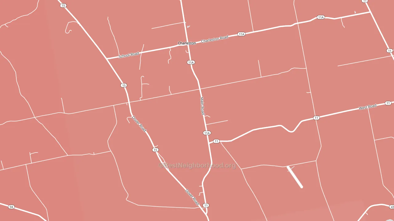 Charleston, ME block-group political-lean map