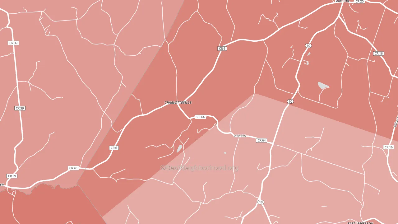Charlotteville, NY block-group political-lean map
