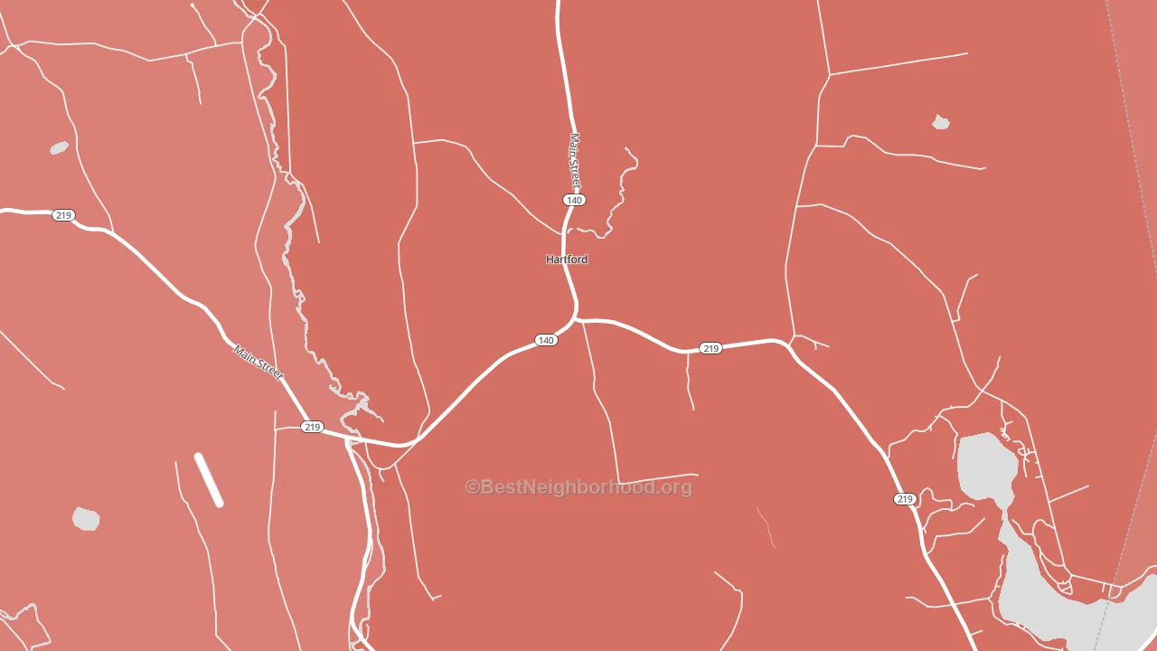 Chase Mills, ME block-group political-lean map