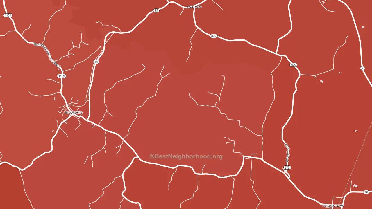 Chatham, KY block-group political-lean map