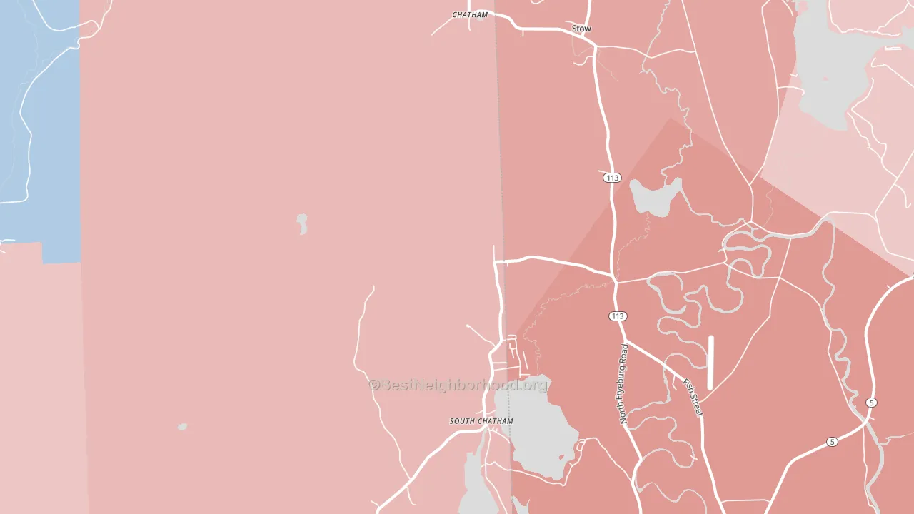 Chatham, NH block-group political-lean map