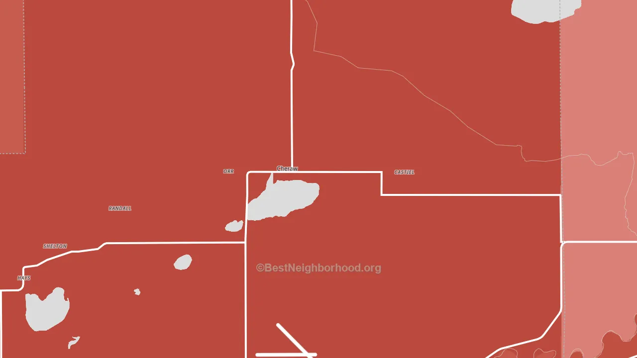 Cheraw, CO block-group political-lean map