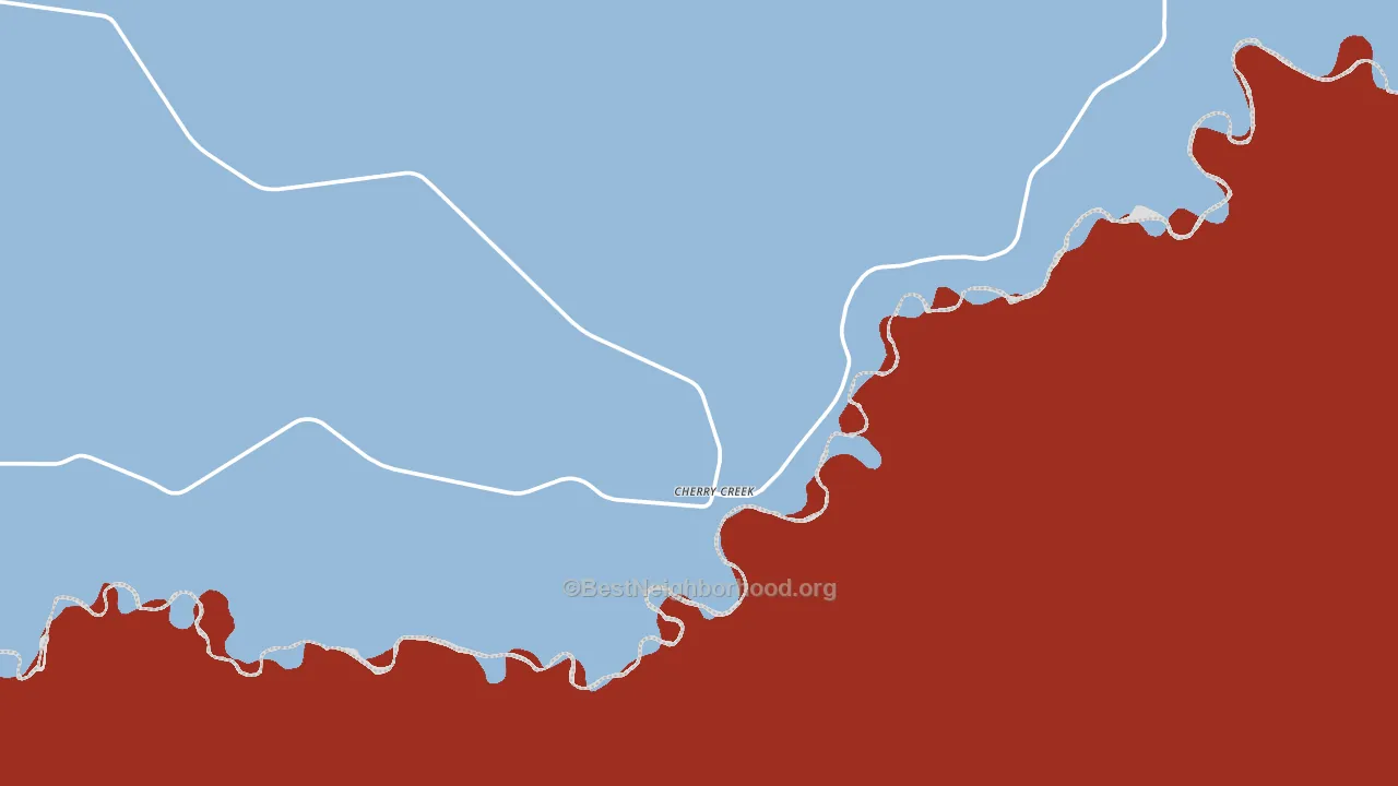 Cherry Creek, SD block-group political-lean map