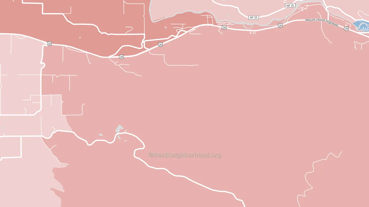 Cherryville, OR block-group political-lean map