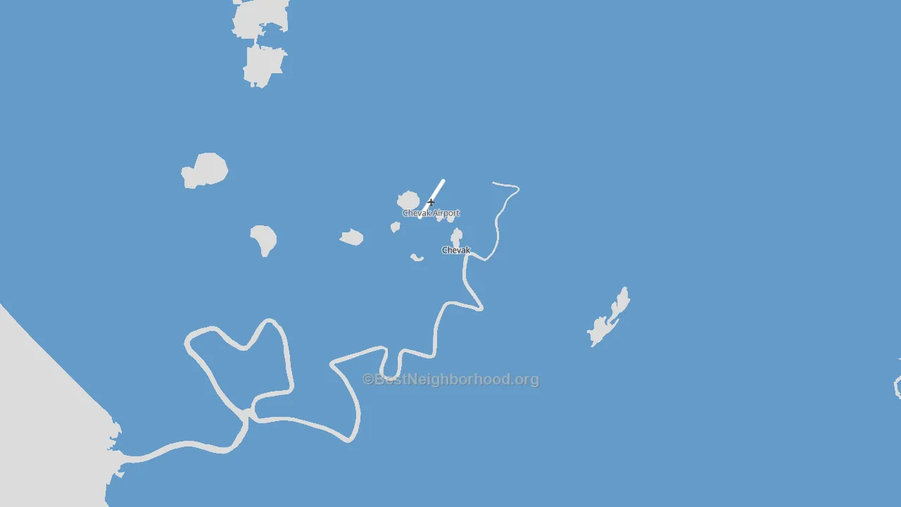 Chevak, AK block-group political-lean map