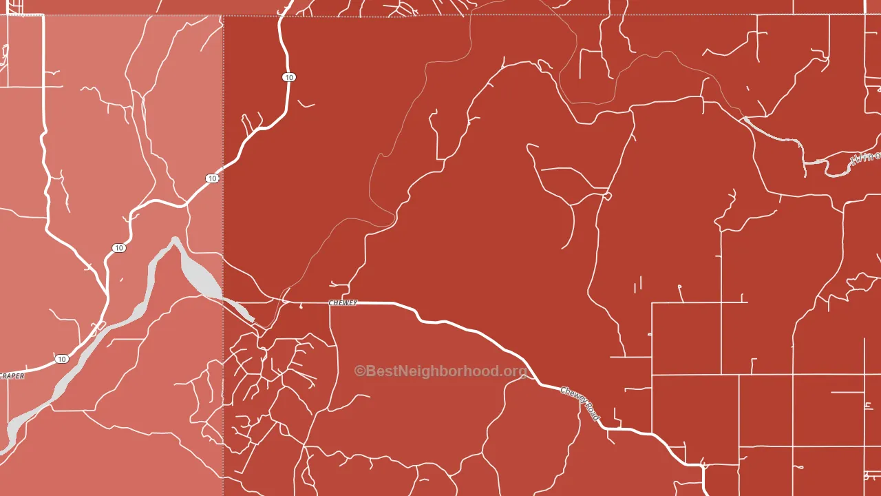 Chewey, OK block-group political-lean map