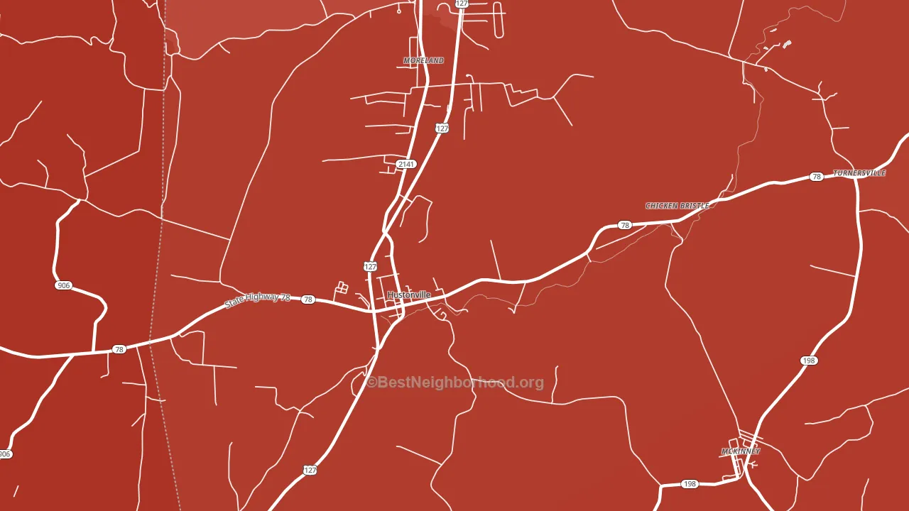 Chicken Bristle, KY block-group political-lean map