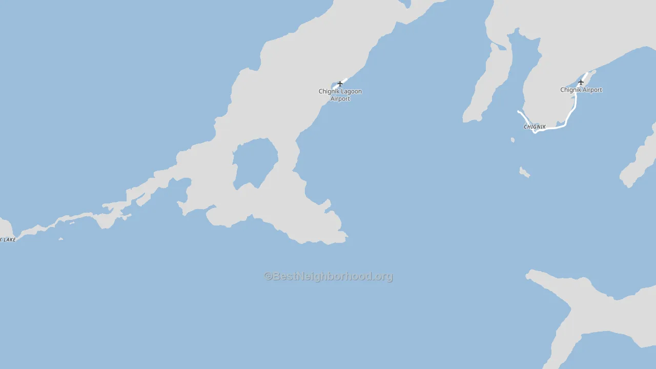 Chignik Lake, AK block-group political-lean map