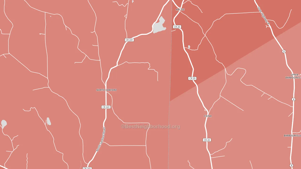 China, NY block-group political-lean map
