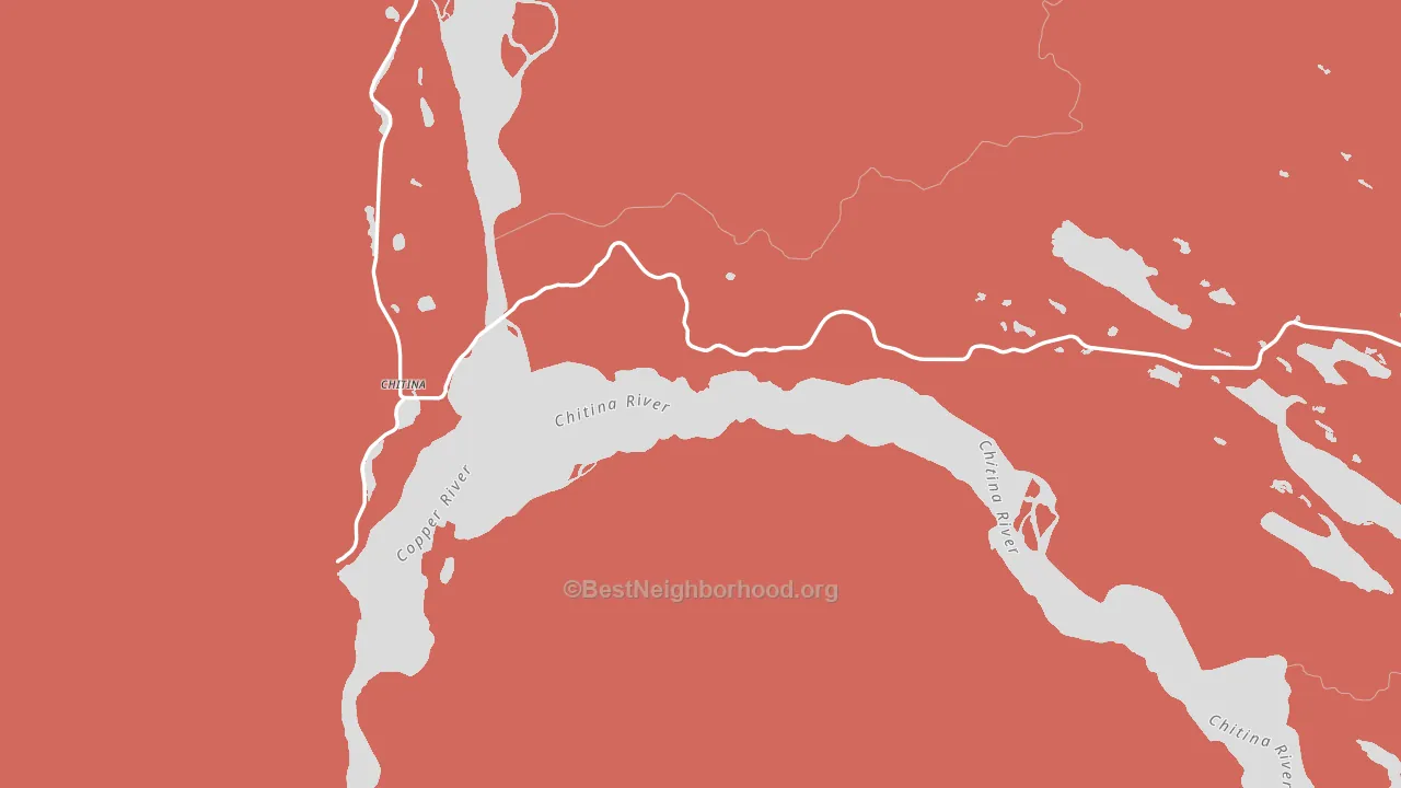 Chitina, AK block-group political-lean map