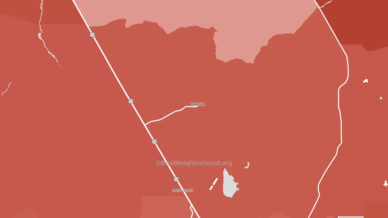 Chloride, AZ block-group political-lean map