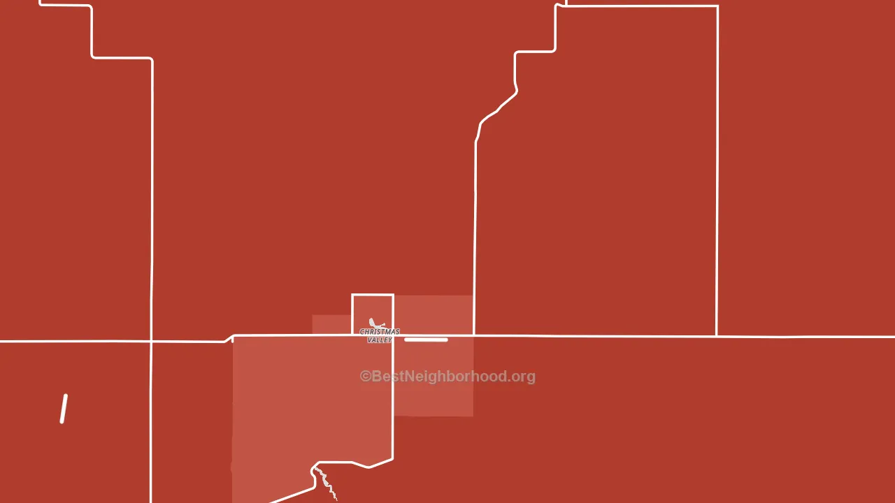 Christmas Valley, OR block-group political-lean map