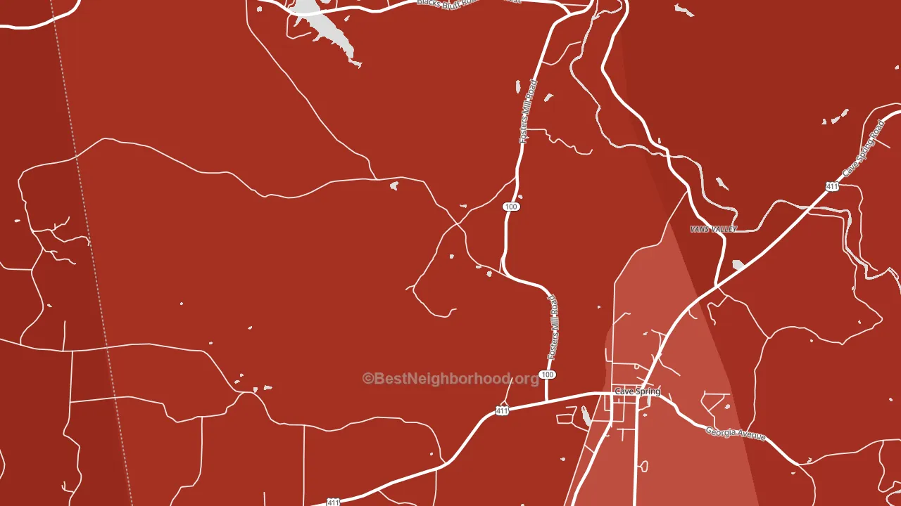Chubbtown, GA block-group political-lean map