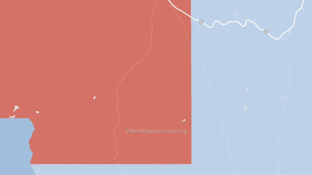 Cimarron, CO block-group political-lean map