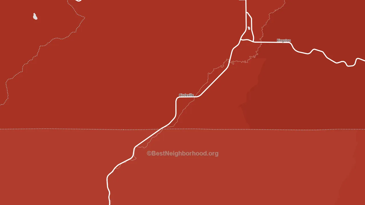 Circleville, UT block-group political-lean map