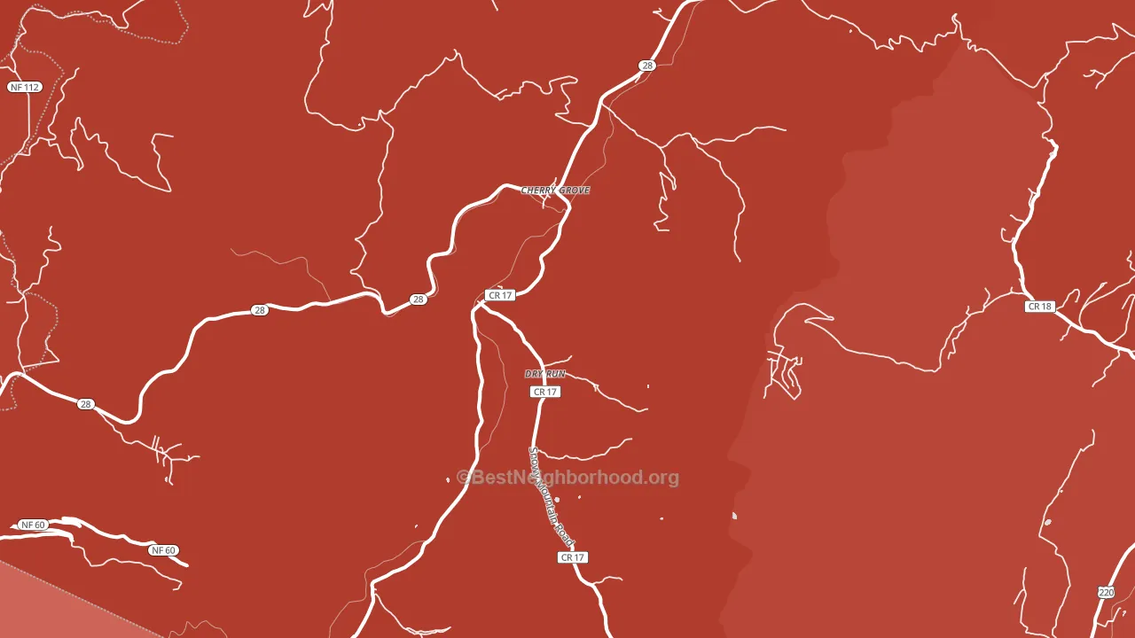 Circleville, WV block-group political-lean map