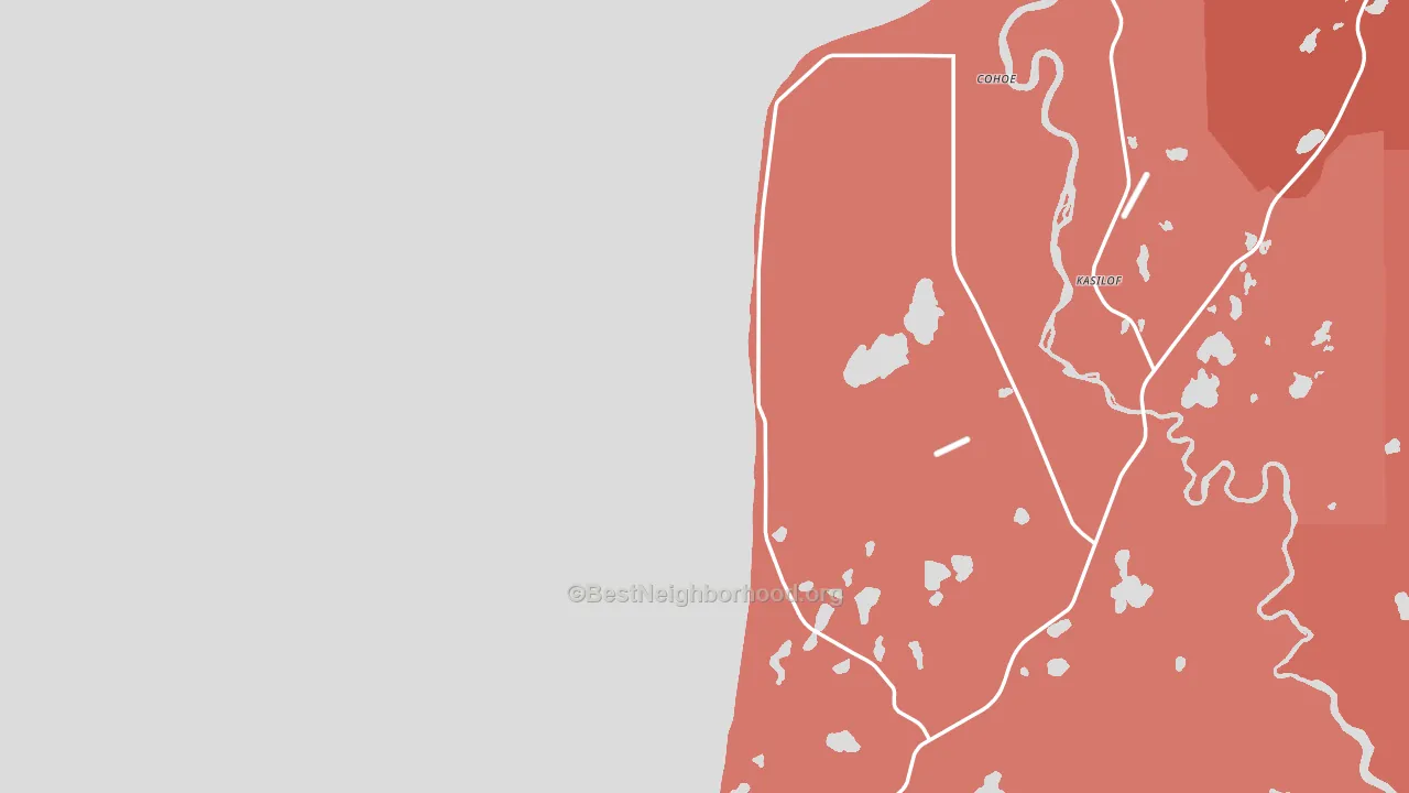 Clam Gulch, AK block-group political-lean map
