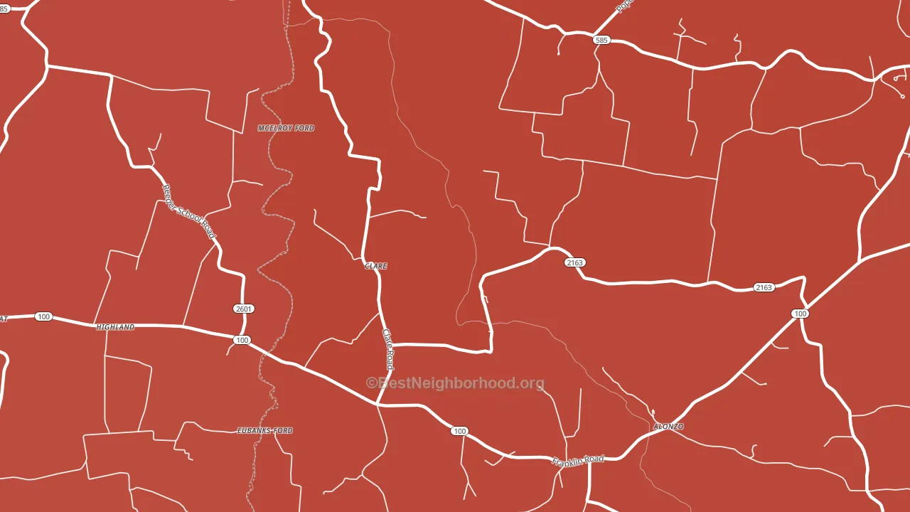 Clare, KY block-group political-lean map