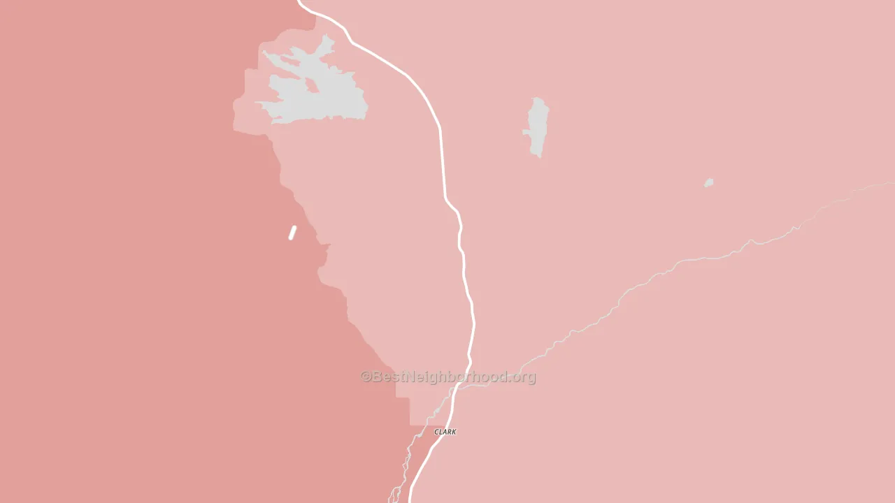 Clark, CO block-group political-lean map