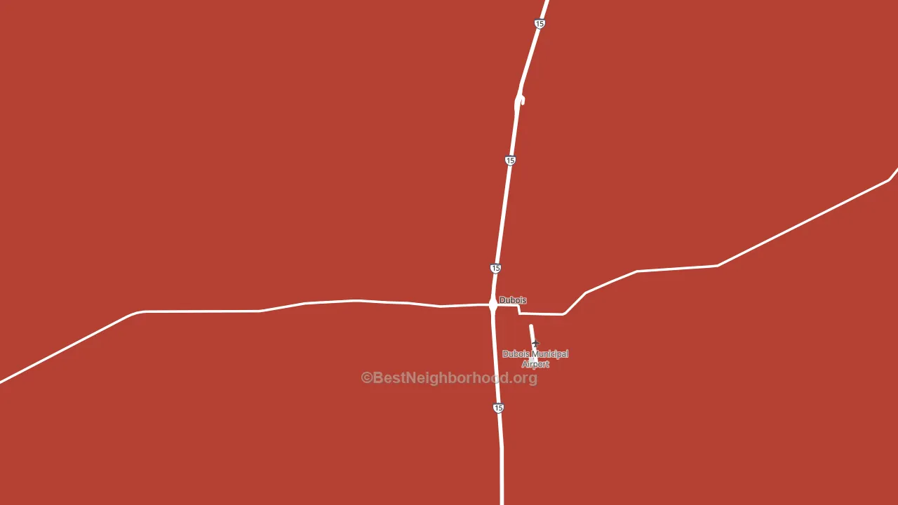 Clark County, ID block-group political-lean map
