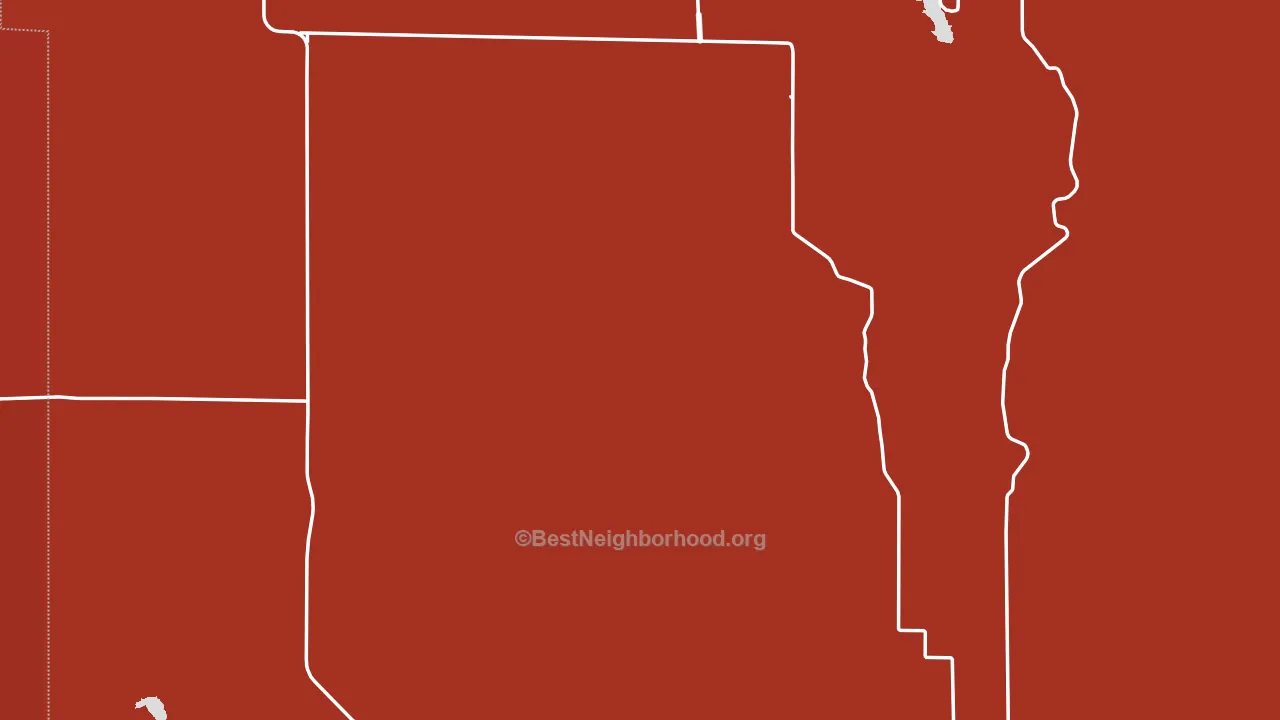 Clark County, KS block-group political-lean map