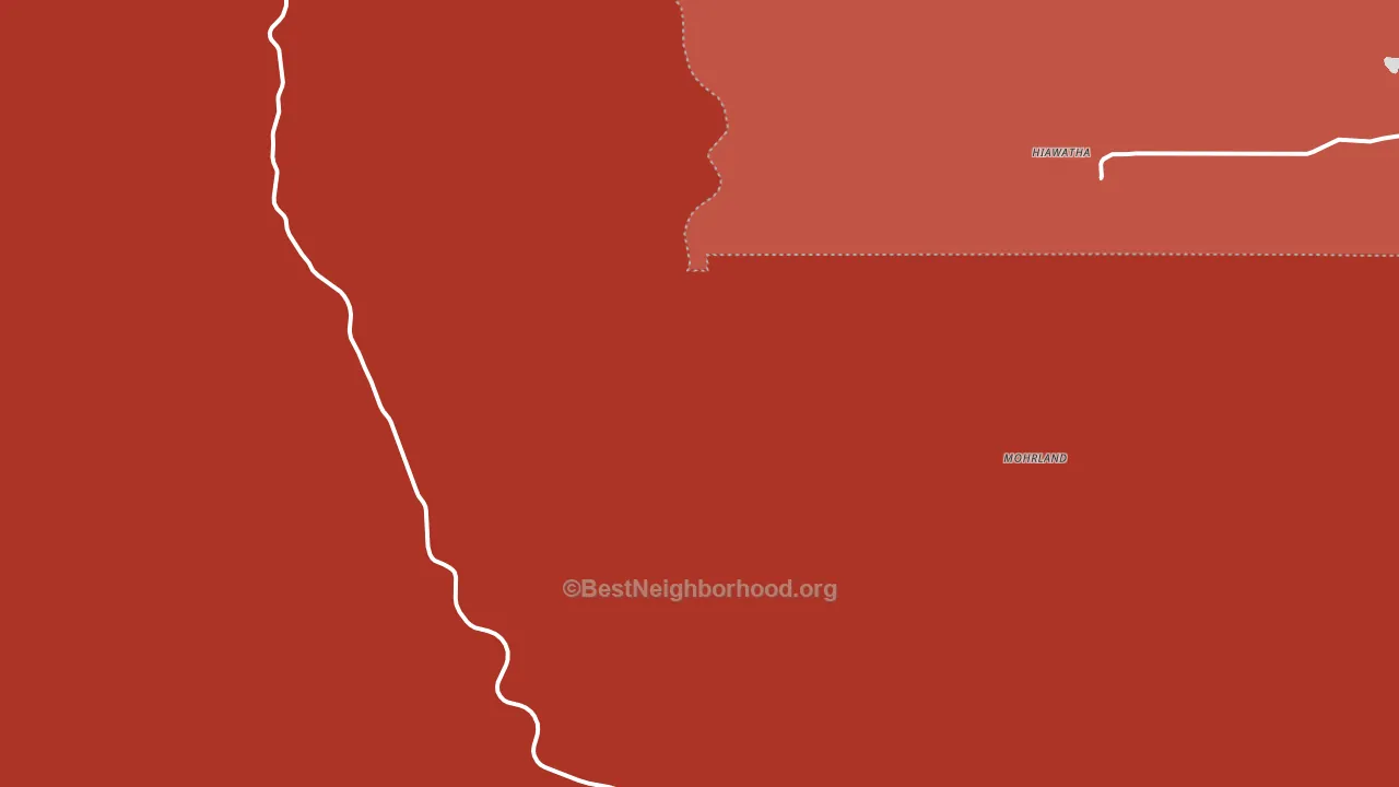 Clear Creek, UT block-group political-lean map